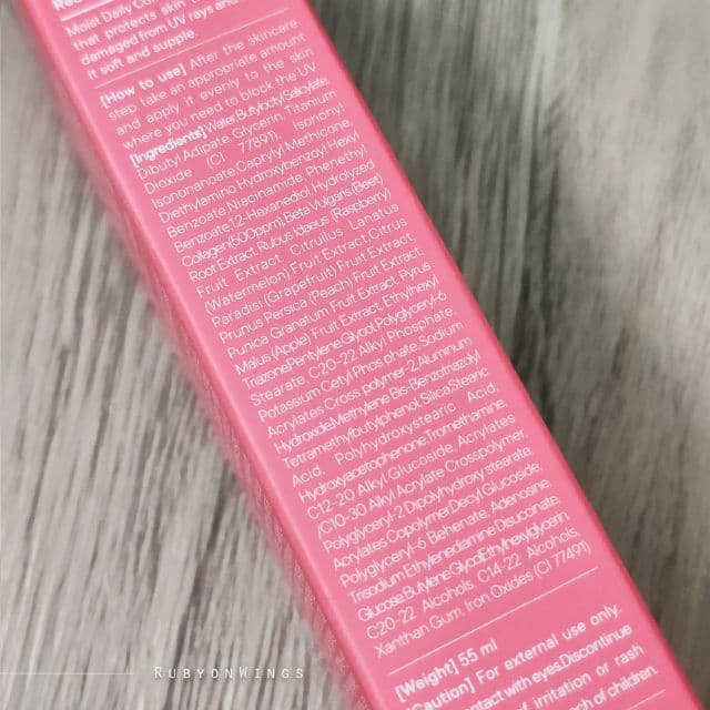 One-day's you Real Collagen Sun Essence SPF50+ PA++++ review photo by RubyonWings