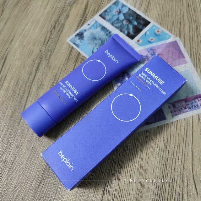 Beplain Sunmuse Tone-Up & Correcting Sunscreen SPF 50+ PA++++ review photo by RubyonWings