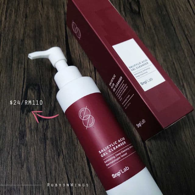 SNP Salicylic Gel Cleanser review photo by RubyonWings