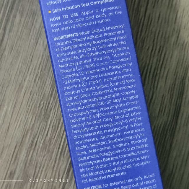 Beplain Sunmuse Tone-Up & Correcting Sunscreen SPF 50+ PA++++ review photo by RubyonWings