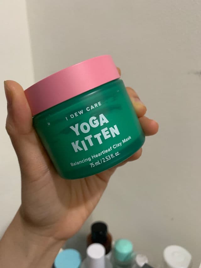 I Dew Care Yoga Kitten Balancing Heartleaf Clay Mask review photo by gixiyiy