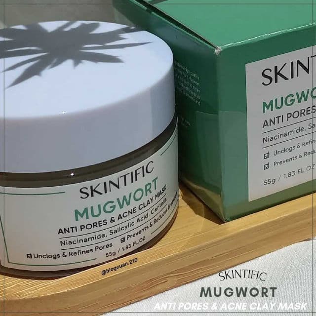 Skintific Mugwort Anti Pores & Acne Clay Mask review photo by Blogcuan