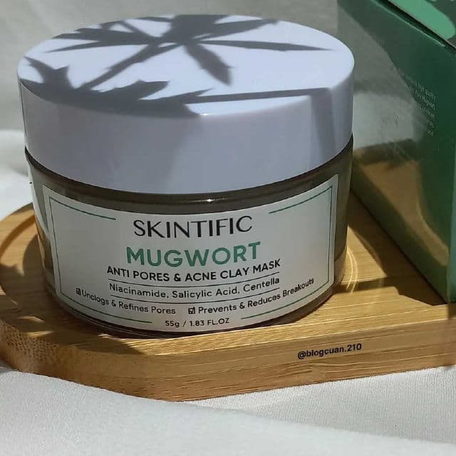 Skintific Mugwort Anti Pores & Acne Clay Mask review photo by Blogcuan