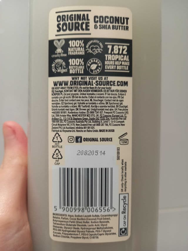 Original Source Tropical Coconut & Shea Butter Shower Gel review photo by Hinarushi