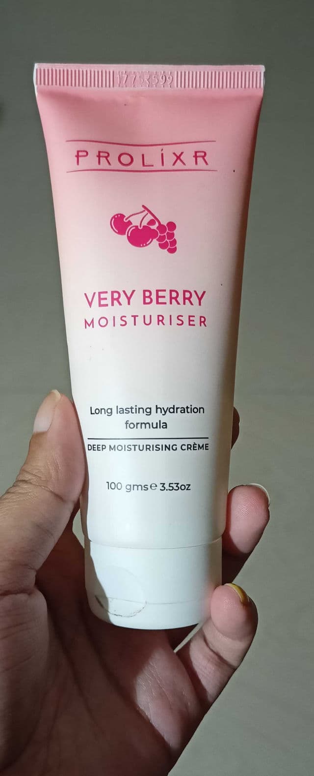 Prolixr Very Berry Moisturiser review photo by SkincareUnni82