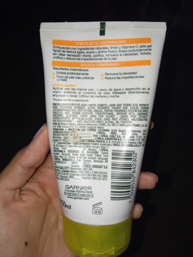 Garnier Express Aclara Limpiador Facial Tono Uniforme review photo by keydi05