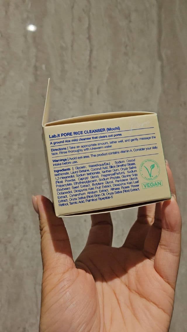 Lab.it Pore Rice Cleanser review photo by PinkPeach
