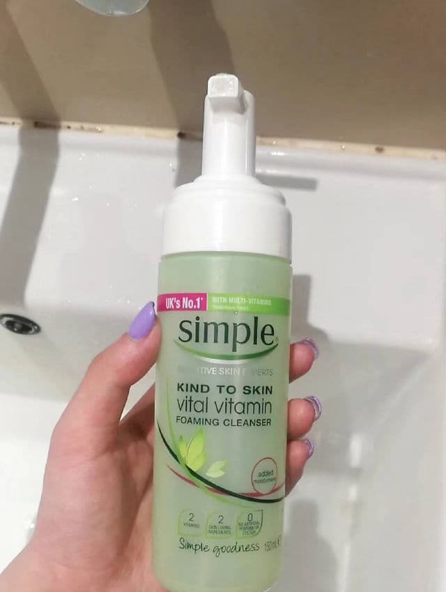 Simple Kind to Skin Vital Vitamin Foaming Cleanser review photo by Peggaaa