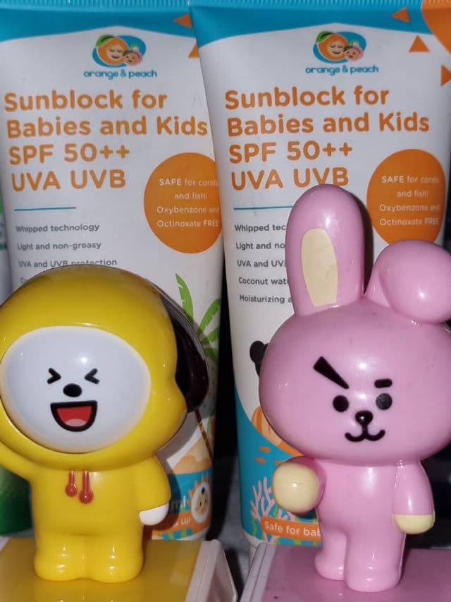Orange and Peach Sunblock for Babies and Kids SPF50++  review photo by blingherself
