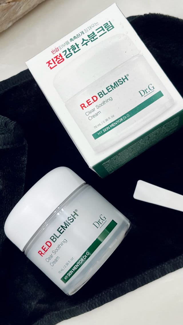 DR.G Red Blemish Clear Soothing Cream review photo by brodtbeauty