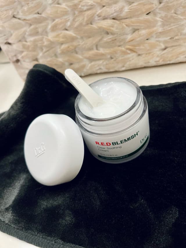 DR.G Red Blemish Clear Soothing Cream review photo by brodtbeauty