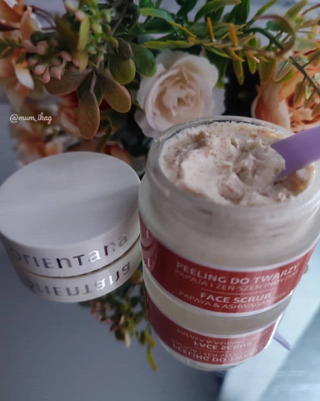 Orientana Papaya & Ashwagandha Face Scrub review photo by Mumikag