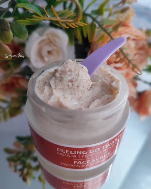 Orientana Papaya & Ashwagandha Face Scrub review photo by Mumikag