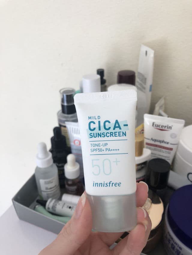INNISFREE Mild Cica Sunscreen Tone-Up SPF50+ PA++++ review photo by camilaguimaraes