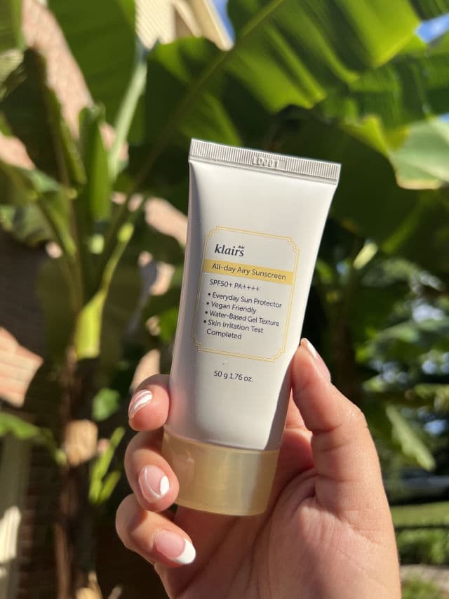 Dear, Klairs All-day Airy Sunscreen SPF50+ PA++++ review photo by guiniscorner