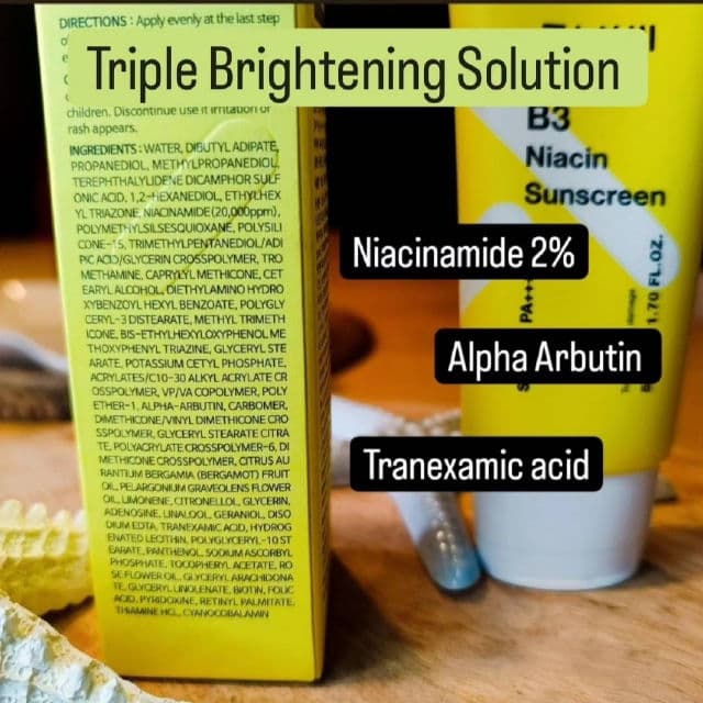 TIAM B3 Niacin Sunscreen SPF50+ PA++++ review photo by kbeautysandra