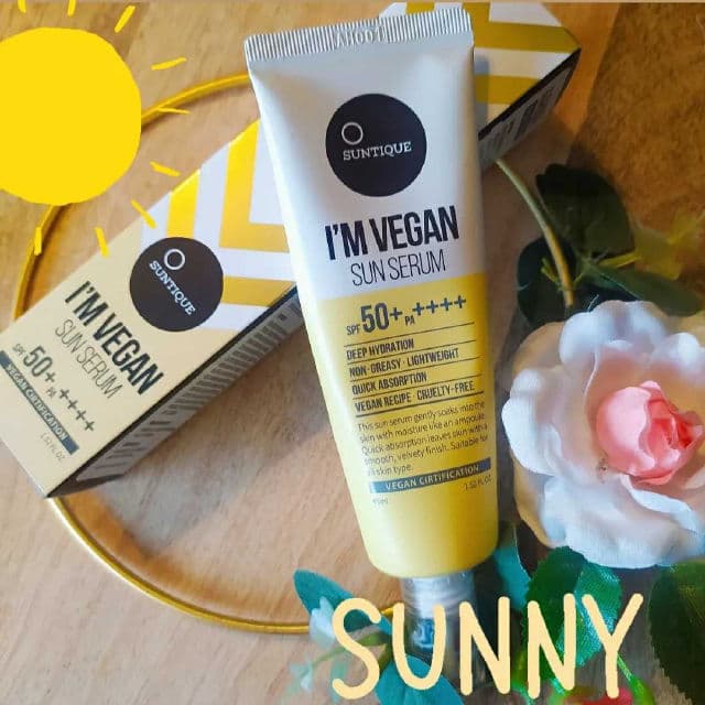 Suntique I'm Vegan Sun Serum SPF 50+ PA++++ review photo by kbeautysandra