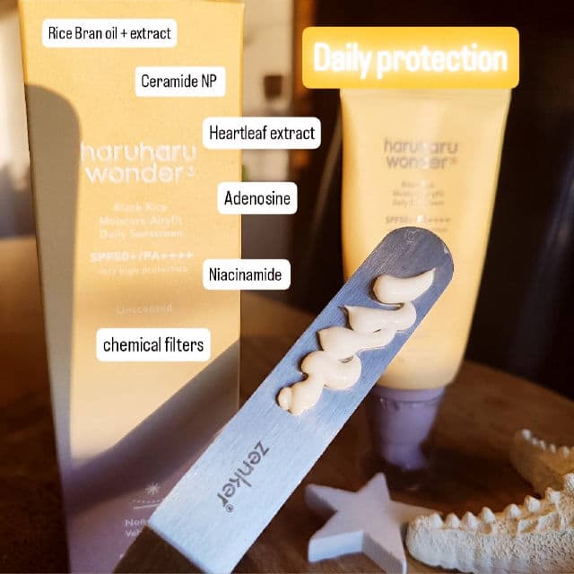HaruHaru WONDER Black Rice Moisture Airyfit Sunscreen SPF50+/PA++++ review photo by kbeautysandra