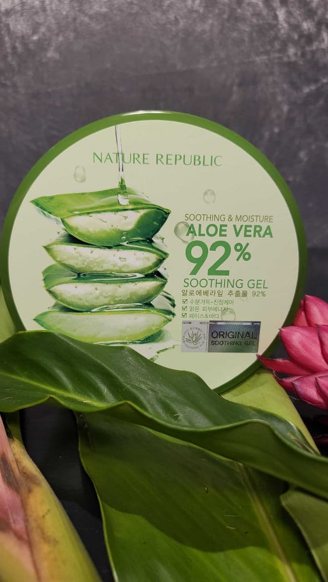 NATURE REPUBLIC Soothing & Moisture Aloe Vera 92% Soothing Gel review photo by serene1126