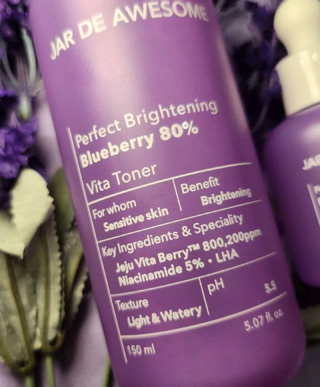 JAR DE AWESOME Perfect Brightening Blueberry 80% Vita Toner review photo by serene1126