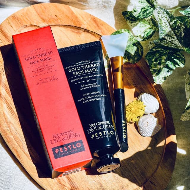 Pestlo Gold Thread Face Mask review photo by TDK