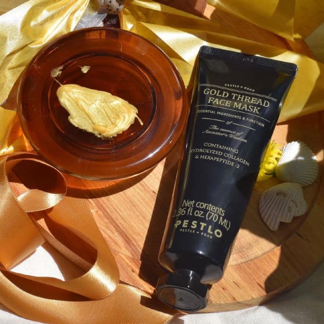 Pestlo Gold Thread Face Mask review photo by TDK