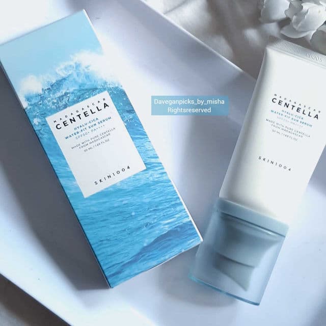 SKIN1004 Madagascar Centella Hyalu-Cica Water-Fit Sun Serum SPF50+ PA++++ review photo by Daveganpicksbymisha