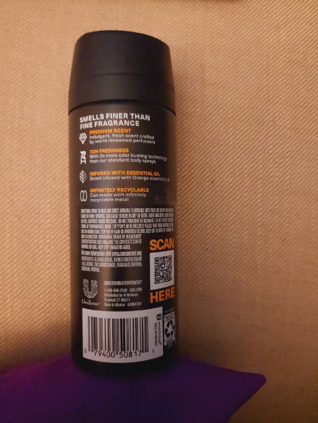 AXE Black Vanilla Premium Deodorant Body Spray review photo by magentared666