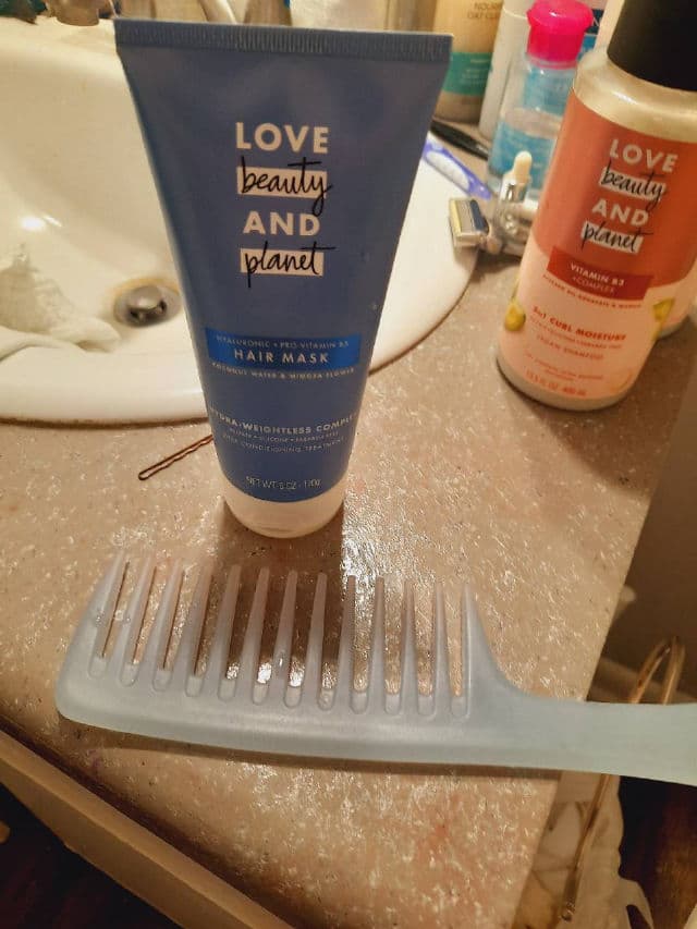 Love Beauty and Planet Coconut Water & Mimosa Flower Deep Conditioning Hair Mask review photo by magentared666