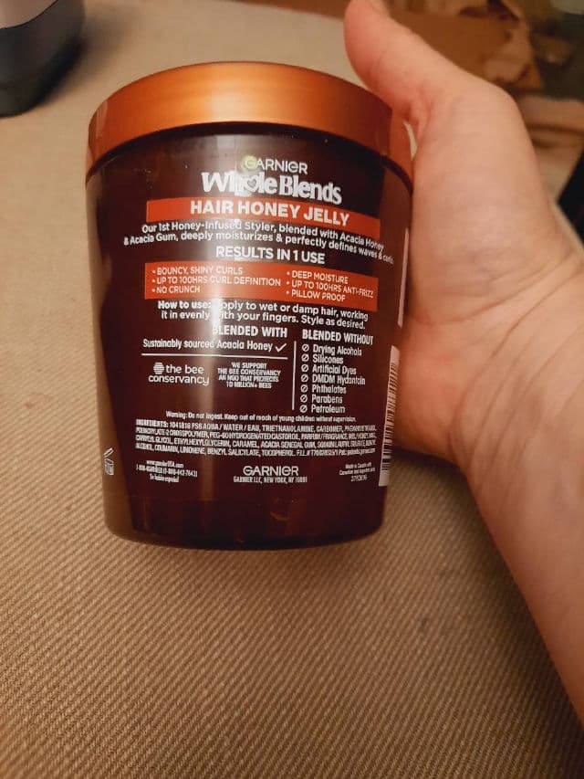 Garnier Whole Blends Honey Hair Jelly for Waves & Curls review photo by magentared666