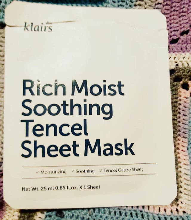 Dear, Klairs Rich Moist Soothing Tencel Sheet Mask review photo by cariadsbeauty