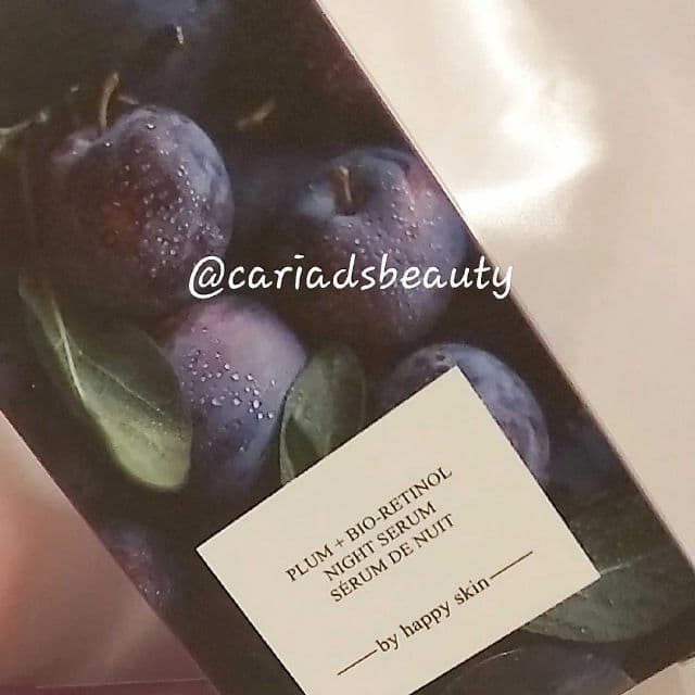 Vegan By Happy Skin Plum + Bio Retinol Night Serum review photo by cariadsbeauty