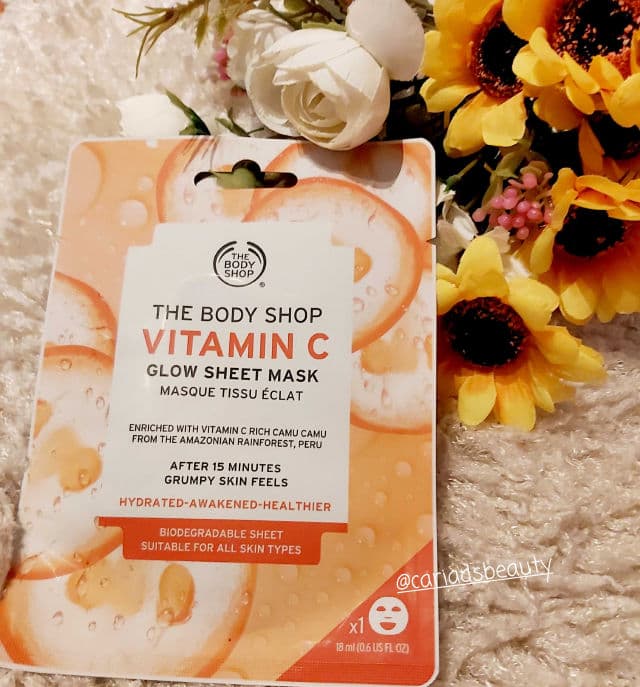 The Body Shop Vitamin C Glow Sheet Mask review photo by cariadsbeauty