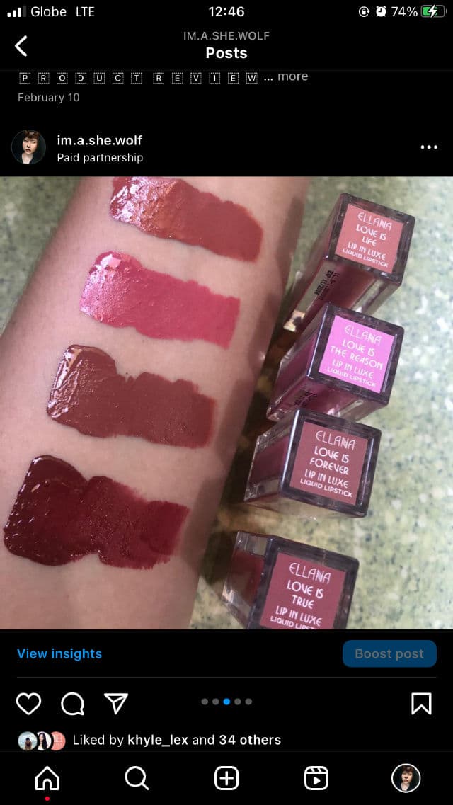 Ellana Cosmetics Lip in Luxe Liquid Lipstick review photo by Yssaaa