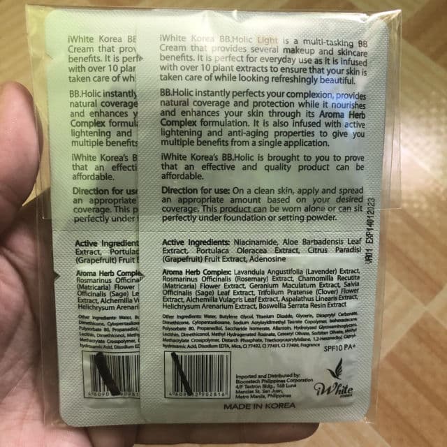 BB Holic Light product review