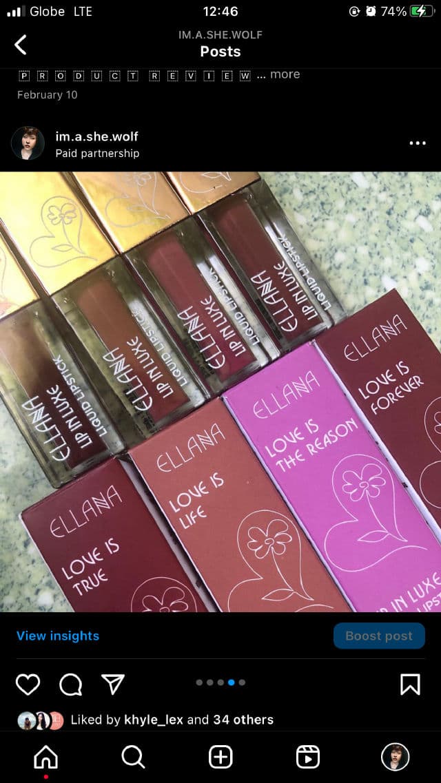 Ellana Cosmetics Lip in Luxe Liquid Lipstick review photo by Yssaaa