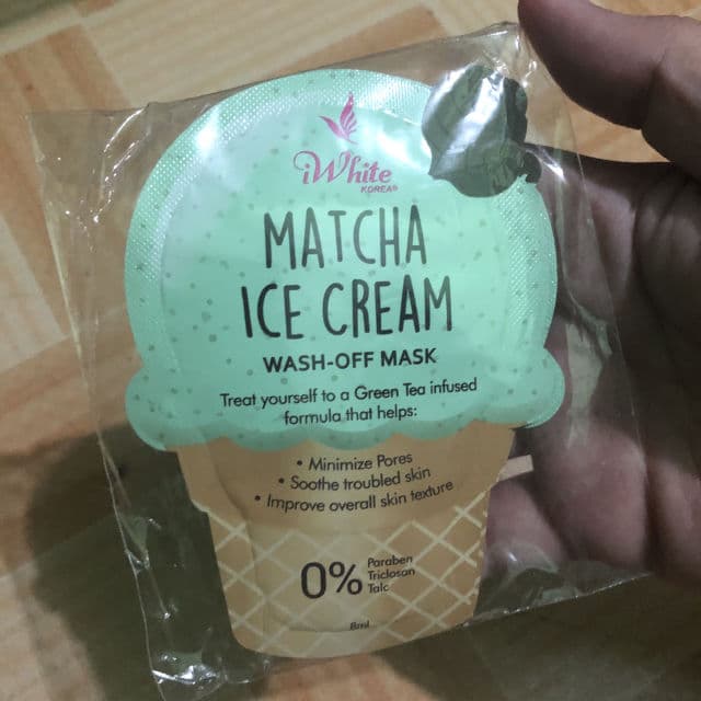 Matcha Ice Cream Wash-Off Mask product review