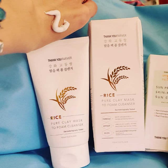 Rice Pure Clay Mask to Foam Cleanser product review