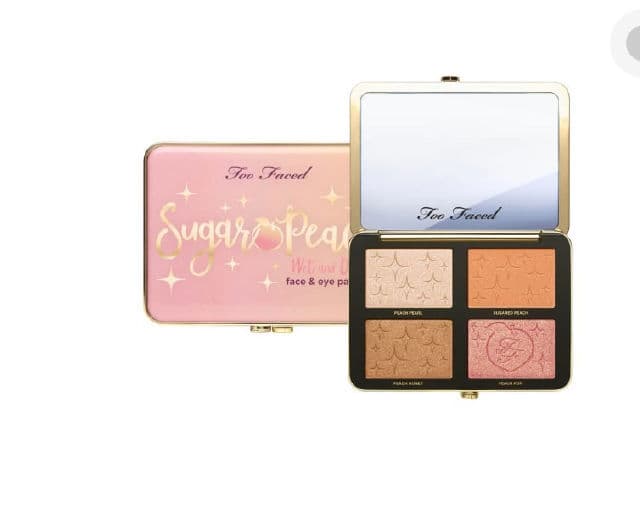 Too Faced Sugar Peach Wet and Dry Face & Eye Palette review photo by ttbg