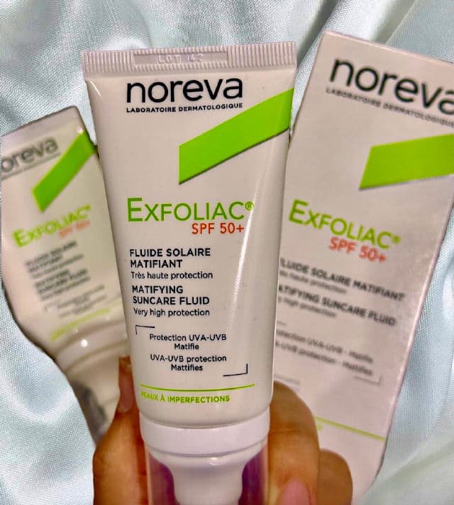 Noreva Laboratoires Exfoliac SPF50+ Matifying Suncare Fluid review photo by vyan