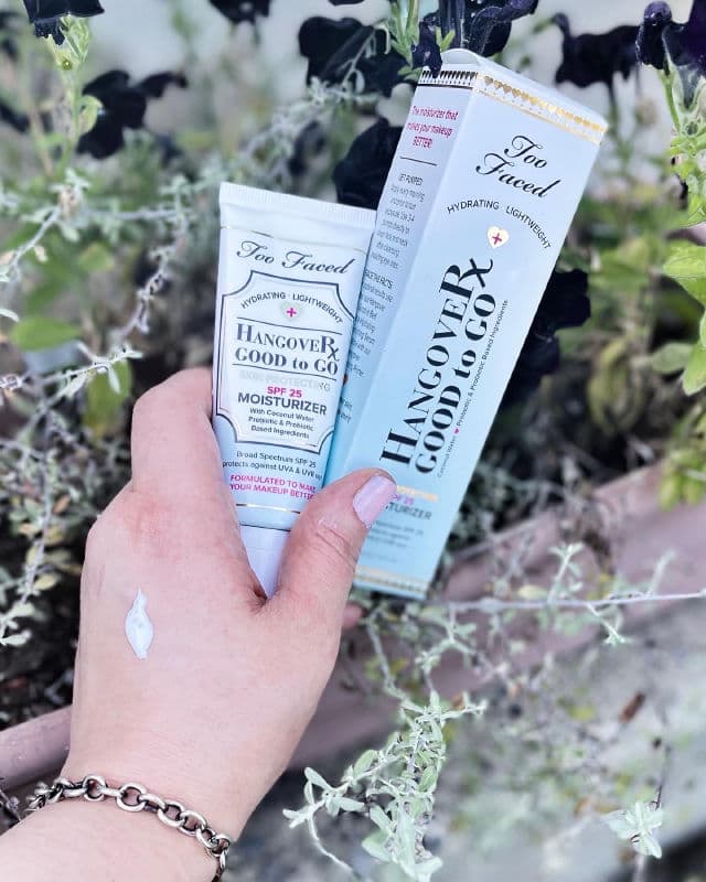Too Faced Hangover Good to Go Moisturizer review photo by therealchelsea