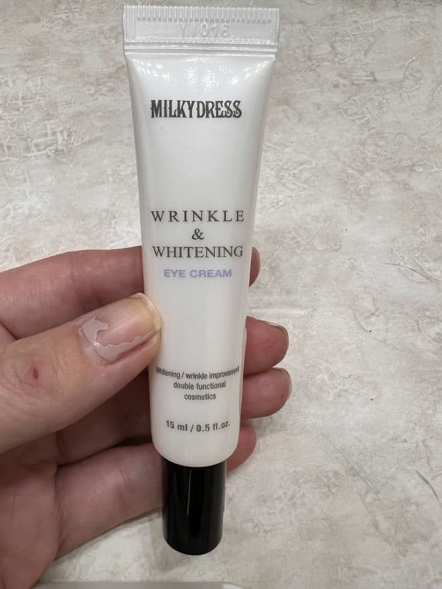 MILKY DRESS Wrinkle & Whitening Eye Cream review photo by NessisPicky