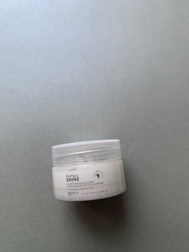 NatureLab. Tokyo Perfect Shine Clarifying Scalp Scrub review photo by Yuccako