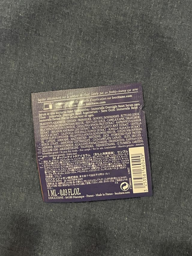 L'Occitane Immortelle Overnight Reset Eye Serum review photo by Monicaaaaa