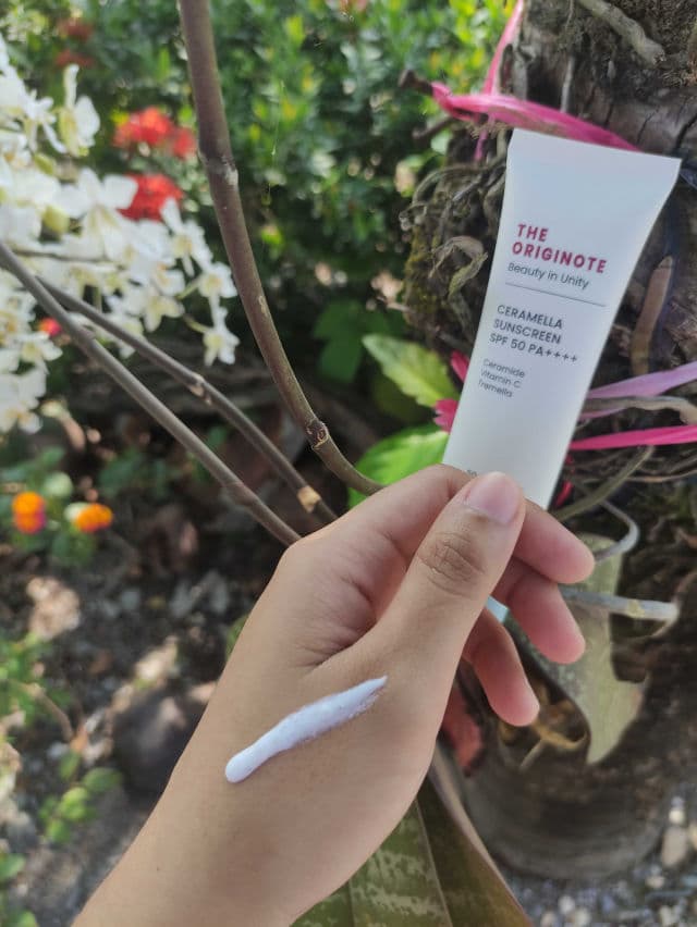 The Originote Ceramella Sunscreen SPF50 PA++++ review photo by gudetama