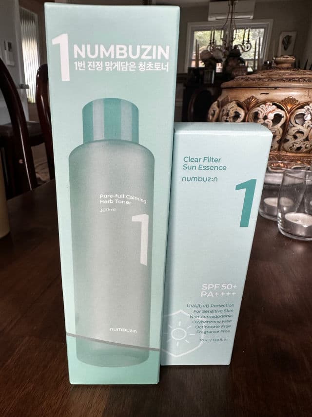 numbuzin No.1 Pure-Full Calming Water Sunscreen SPF50+ PA++++  review photo by irrine