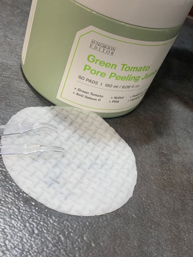 Sungboon Editor Green Tomato Pore Peeling Jumbo Pad review photo by BoxyLady