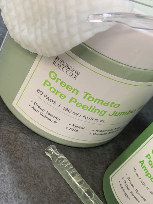 Sungboon Editor Green Tomato Pore Peeling Jumbo Pad review photo by BoxyLady