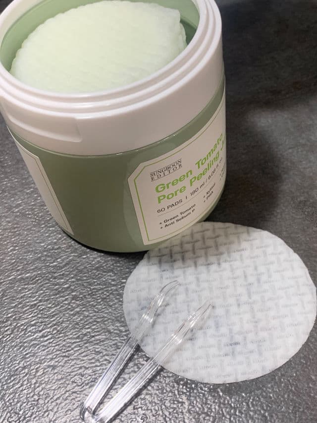 Sungboon Editor Green Tomato Pore Peeling Jumbo Pad review photo by BoxyLady