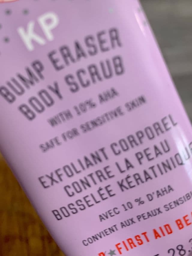 First Aid Beauty KP Bump Eraser Body Scrub review photo by BoxyLady